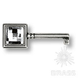 Ключ с кристаллом Swarovski, античное серебро (15.511.42.SWA.16)