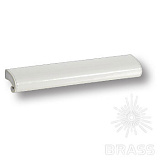 Ручка скоба эксклюзивная коллекция, белая глянцевая кожа 64 мм (7693.0168.071.082)