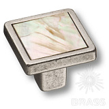 Ручка кнопка квадратная эксклюзивная коллекция, старое серебро  (15.320.00 MP 05 16)