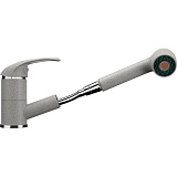 Смеситель кухонный ULGRAN с выдвижной лейкой, цвет серый (U-002/310)