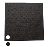 Подпятник войлочный, коричневый (81 шт) (D25 коричневый)