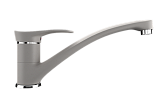 Смеситель кухонный с низким изливом, цвет белый (ES-006-331)
