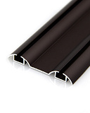 Нижний профиль-направляющая, 2 трека, цвет матовая бронза, 5,8 м (366/BM)