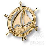 Ключница в виде парусника в штурвале (00072)