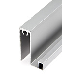 Нижний горизонтальный профиль для узкой системы, хром матовый, 5,8 м (255/SM)