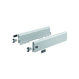 Комплект боковин ящика ArciTech с соединит. перед. панели,NL 450,H126, цвет серебристый (915062605)