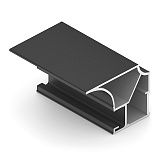 Профиль верт. Flat, Черный матовый, 5,4 м, анод. (AS0533.VP540.BKSPC.CJ)