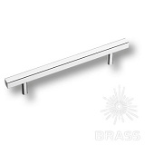 Ручка рейлинг модерн, глянцевый хром 128 мм (8807 0128 CR)