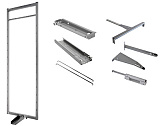 Комплект установочный, Тандем Соло, H 1300, Рама + Направляющие + Крепеж +SoftSTOPPpro доводчик, цвет ТИТАН (0134740102) (0134740102)