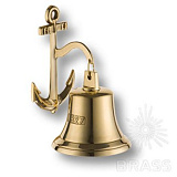 Колокол с якорем, латунь (00252)