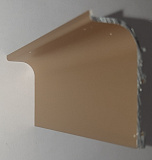 L-образная врезная профильная ручка, цвет матовое золото, длина 6,0 м  (1331/GM)