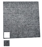 Подпятник войлочный, серый (36 шт) (40*40 серый)